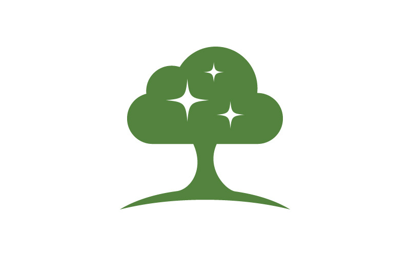 Foglia di albero verde ecologia natura elemento disegno vettoriale v.30