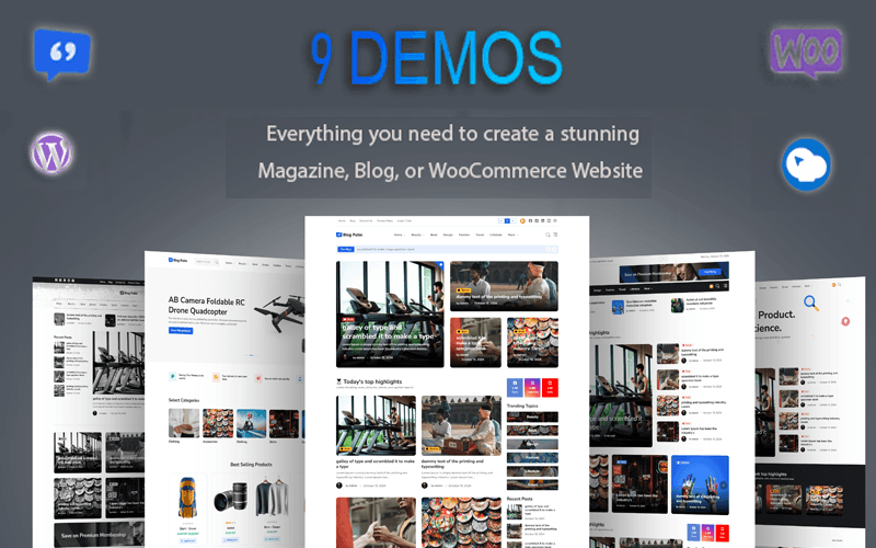 Blog Pulse - Perfeito para blogs, revistas e sites de notícias