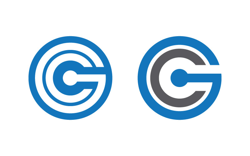 C Letter Modern Logo illustratie Template ontwerp v.6