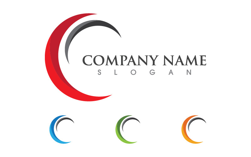 C Letter Modern Logo illustration Malldesign v.10