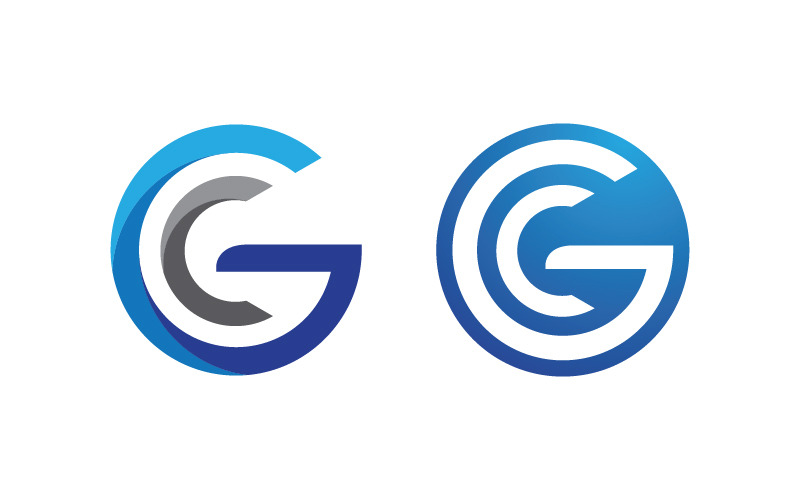 C Letter Modern Logo illustration Malldesign v.7