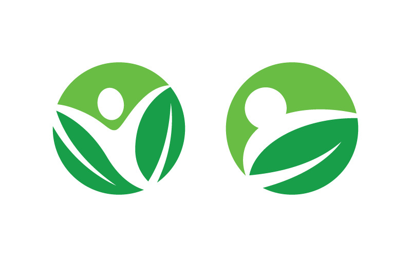 Folha de árvore verde ecologia natureza elemento vetor design v.6