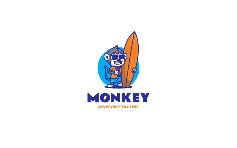 Logo maskotki małpy z kreskówek 36