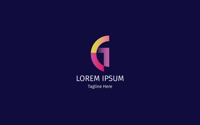 Modèle de conception de logo de lettre G moderne