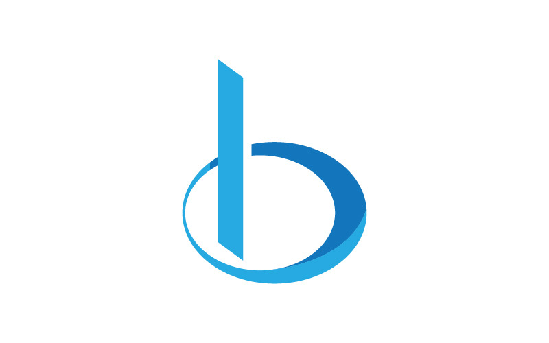B Letter icon vector illustration logo template v.3