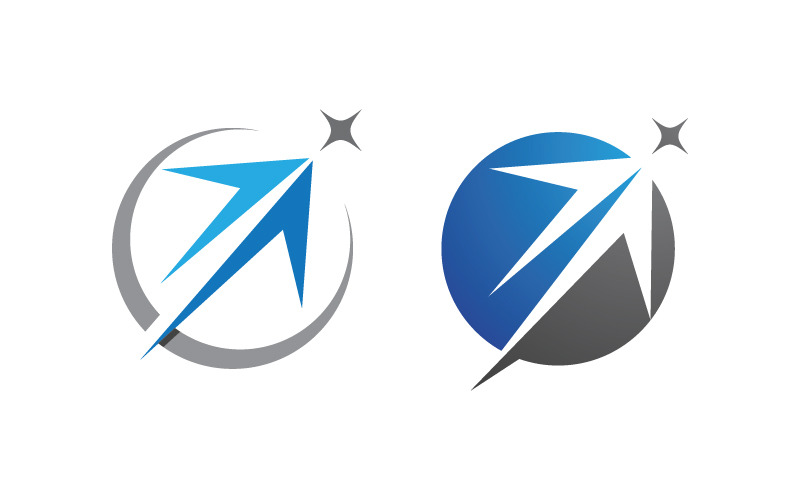 Flèche Investissement Entreprise Finance Icône Logo Design v.6