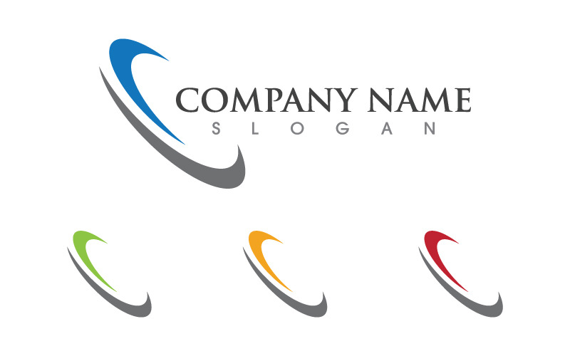 Illustrazione del modello di logo moderno della lettera C design v.11