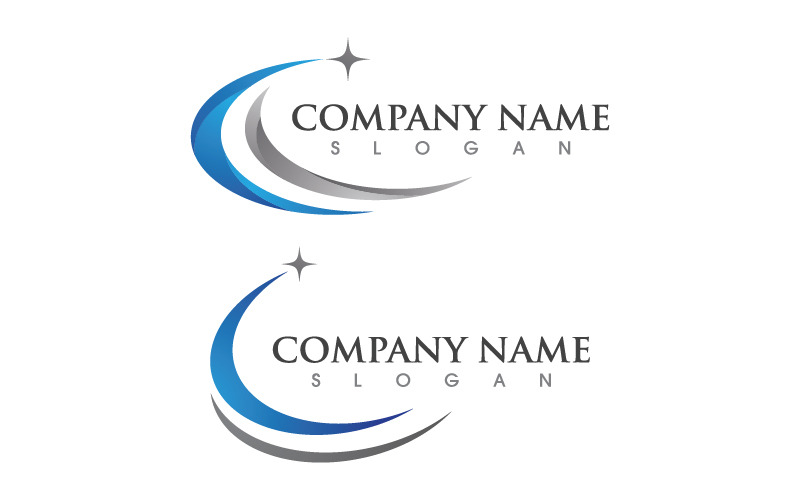 Illustrazione del modello di logo moderno della lettera C design v.15