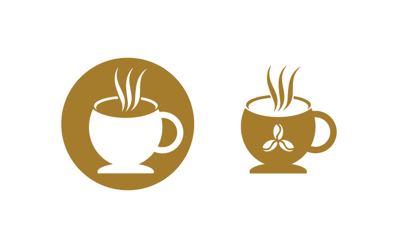 Koffiehuis logo sjablonen Vector pictogram ontwerp illustratie v.3