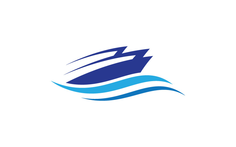Круїзне судно вектор значок логотип шаблон ілюстрації дизайн v.13