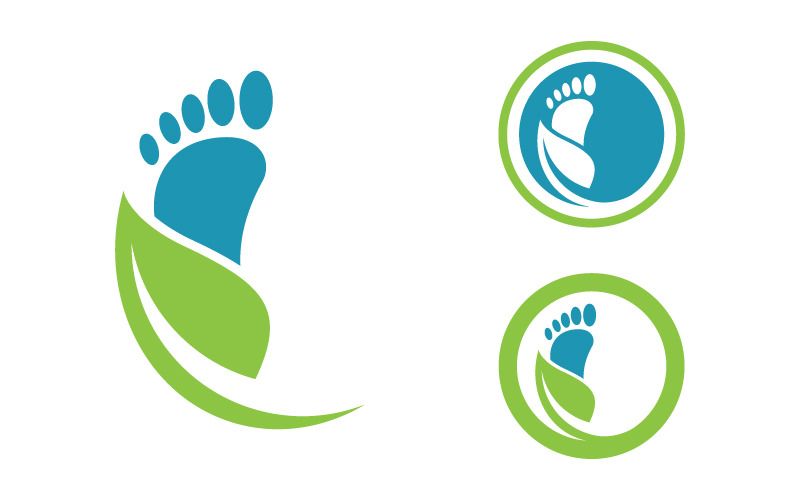 Modello di logo per la cura dei piedi, icona, illustrazione, design v.1