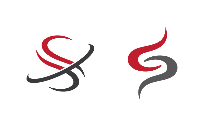 Modello di progettazione vettoriale del logo della lettera S aziendale v.21