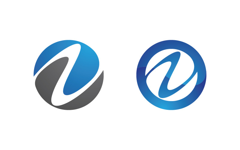 Modelo de design de ilustração vetorial de logotipo de ícone de letra N v.1