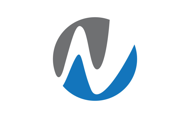N Letter icon Logo vektorillustration designmall v.2