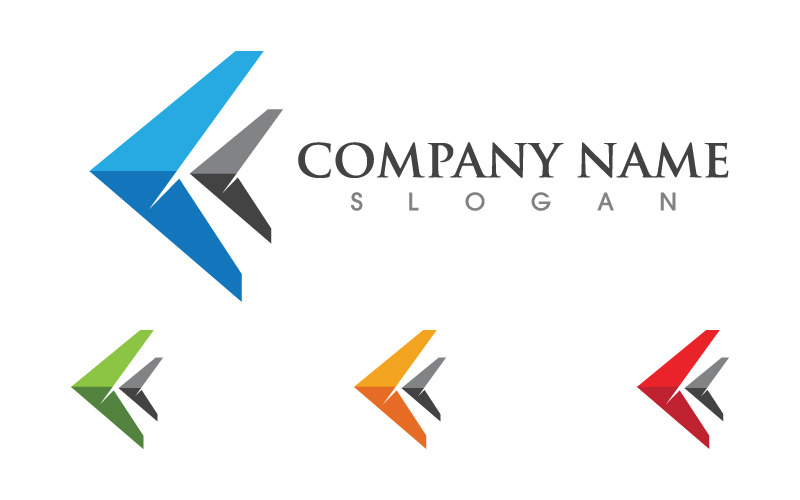 Strzałka Inwestycje Biznes Finanse ikona Logo design v.3