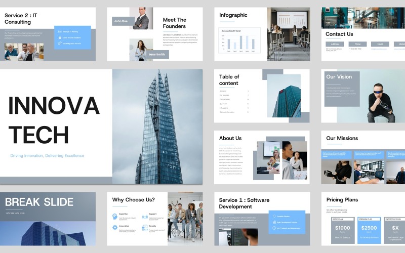 Innovatech - Bedrijfsprofiel Google Slides