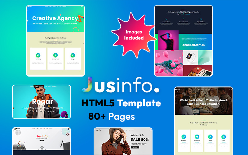Jusinfo - Plantilla HTML5 multipropósito para empresas