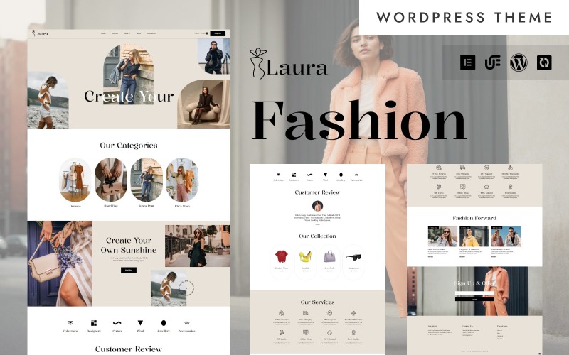 Laura - Modern Mode & Lifestyle WordPress Elementor Thema
