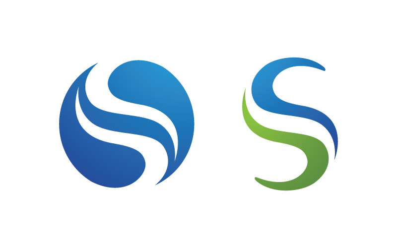 Modèle vectoriel de conception de logo d'entreprise avec lettre S v.25
