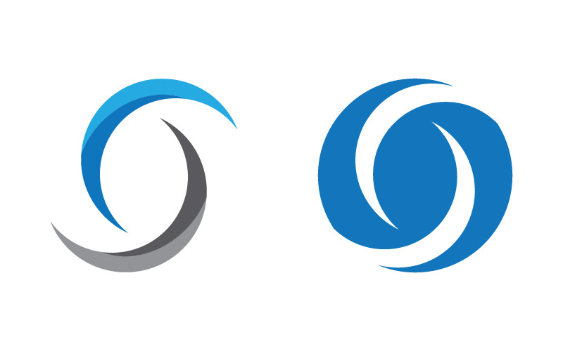 Modèle vectoriel de conception de logo de lettre S d'entreprise v.30