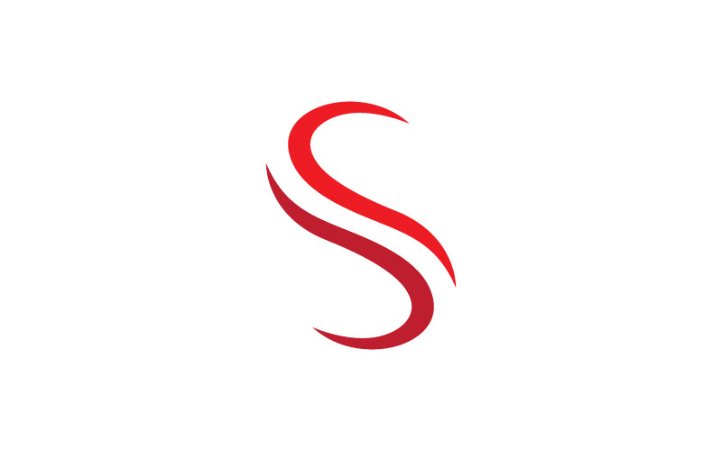 Modèle vectoriel de conception de logo de lettre S d'entreprise v.35