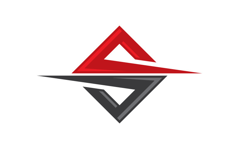 Modello vettoriale di progettazione del logo della lettera S aziendale v.32