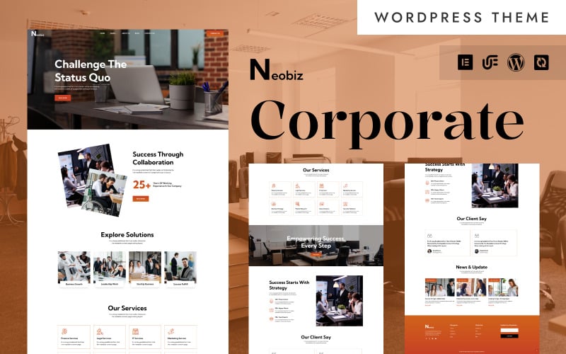 Neobiz - Professional Business & Corporate WordPress Elementor Theme