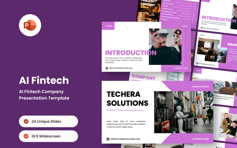 PowerPoint-presentatie over AI en Fintech