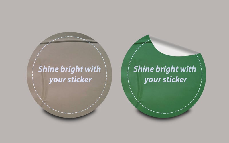 Sticker Mockup Template Design -Tm 9