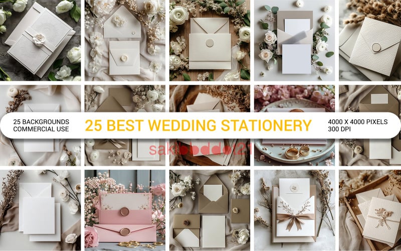 Bestes Hochzeitspapeterie-Paket Elegante Hochzeitspapeterie Hochzeitsornament und Karte auf dem Tisch