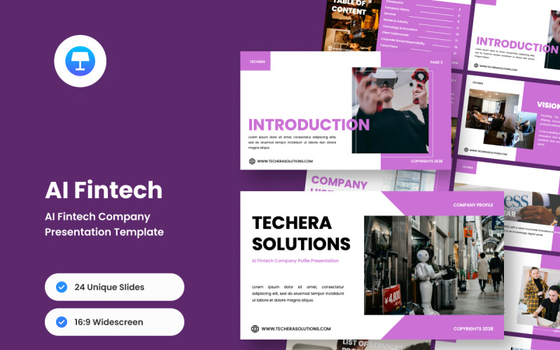 Keynote-pitchpresentatie over AI en Fintech