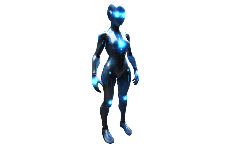 Modelo de impresión 3D del Androide Nexus Galáctico