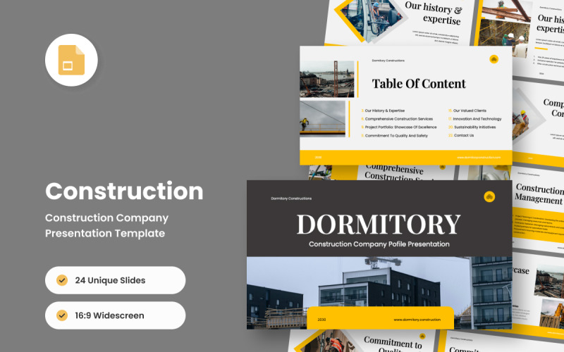 Presentación de diapositivas sobre construcción y bienes raíces