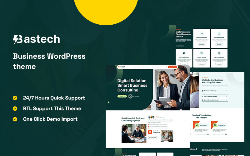 Bastech - İş WordPress Teması