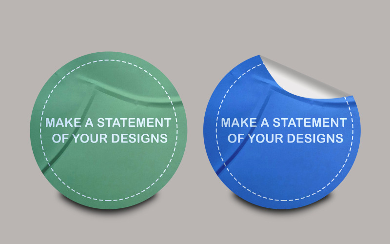 Design de modelo de mockup de adesivo -Tm 11