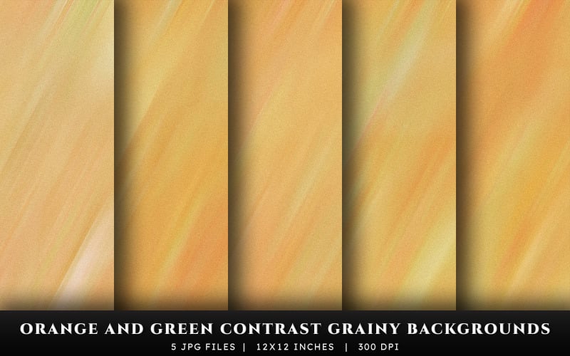 Fundos de textura granulada de contato laranja e verde