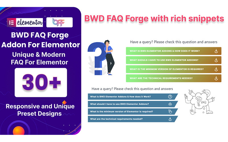 FAQ Forge WordPress плагин для Elementor