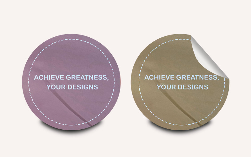 Sticker Mockup Template Design -Tm 17