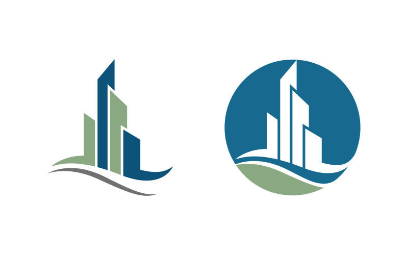 Accueil Propriété industrielle Concept Icône Logo Illustration v.113