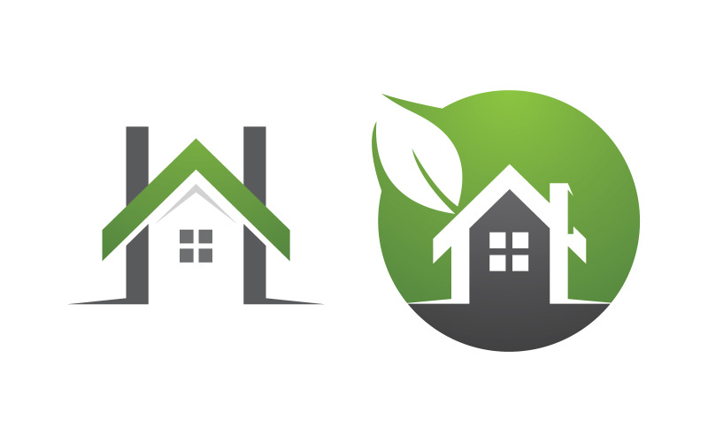 Accueil Propriété industrielle Concept Icône Logo Illustration v.131