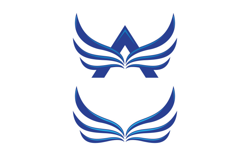 Eagle Hawk vinge ikon Mall logotyp illustration design v.24