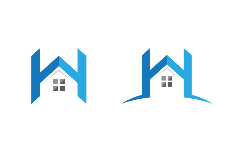 Home proprietà industriale concetto icona logo illustrazione v.112