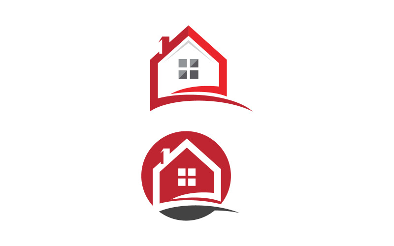 Home proprietà industriale concetto icona logo illustrazione v.128