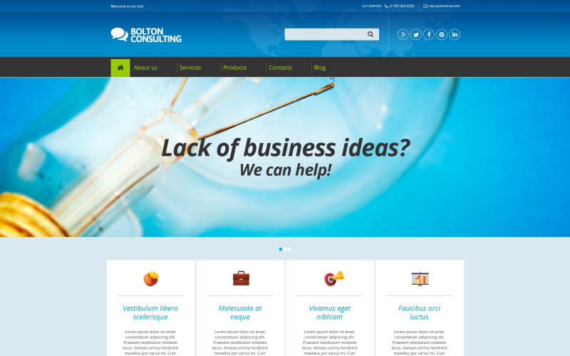 Drupal šablona Business Consulting