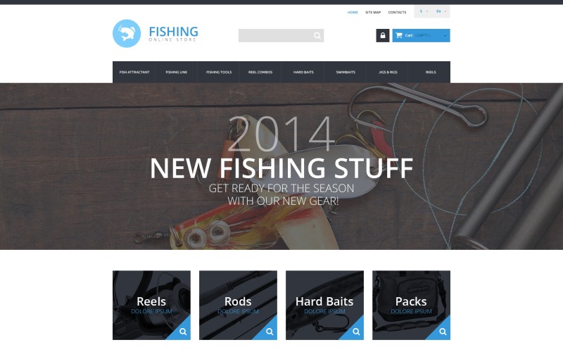 Fishing Store PrestaShop Theme