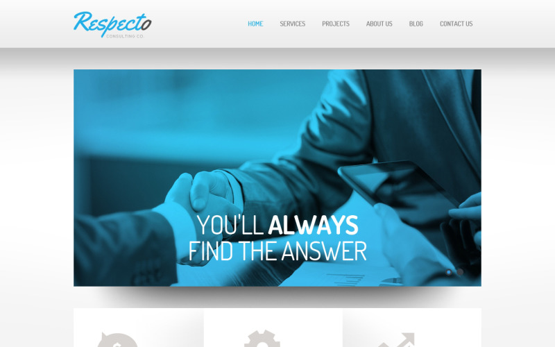 Modello di sito Web reattivo di consulenza