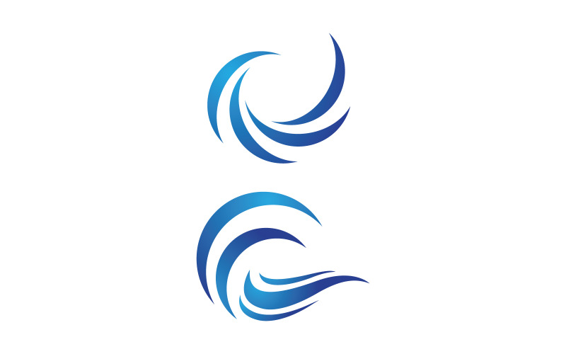 水波液体矢量Logo插画设计V1.56