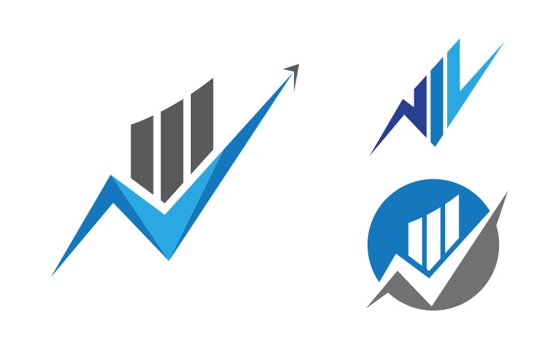 Bedrijfsfinanciën concept logo illustratie ontwerp v.23