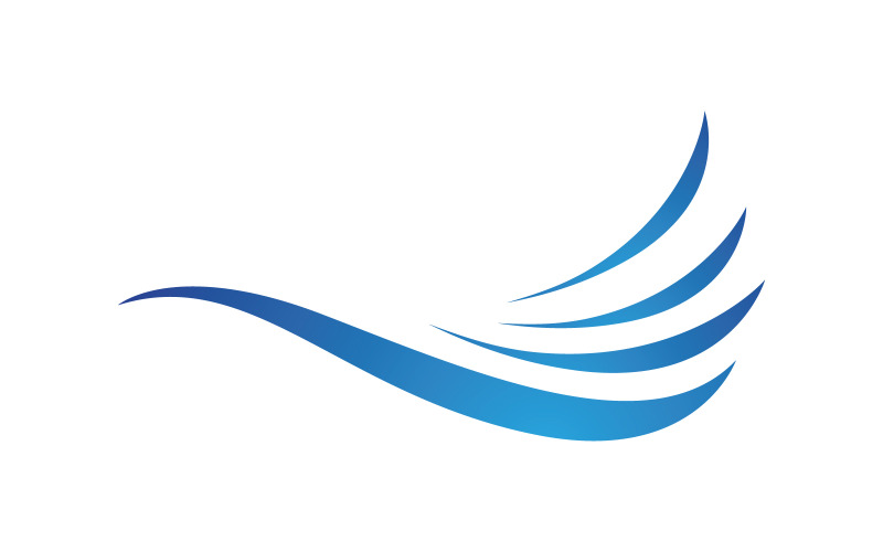 Illustration vectorielle de logo liquide vague d'eau V1.66