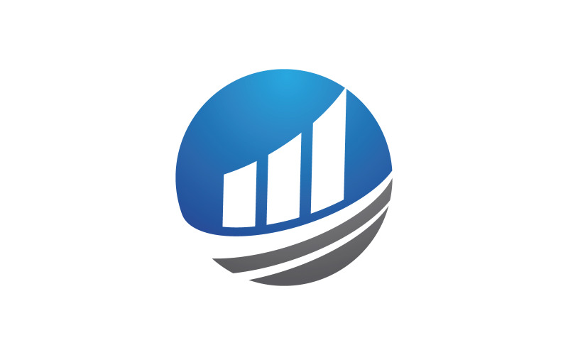 Ilustração do logotipo do conceito de finanças empresariais v.14